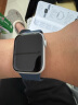 Apple/苹果 Watch Series 9 智能手表GPS款45毫米银色铝金属表壳 风暴蓝色运动型表带S/M MR9D3CH/A 实拍图