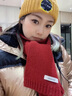 啄木鳥(niǎo)尖貨100%純羊毛圍巾女冬季圍巾保暖感針織圍脖時(shí)尚禮盒裝生日禮物 棗紅色【100羊毛】-雅致動(dòng)人- 曬單實(shí)拍圖
