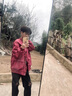 才俏夾克男春秋季美式酒紅色不規(guī)則高街短款外套男潮牌寬松棒球服 紅色 XL 【115-135斤】 曬單實拍圖