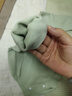 貝樂(lè )咿嬰兒衣服德絨長(cháng)袖包屁連體秋冬季加厚打底內衣男女寶寶保暖和尚服 5033淺灰+5037豆綠 80cm 曬單實(shí)拍圖