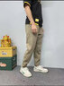 真維斯衛褲男士春夏新款潮牌褲子男潮流休閑寬松束腳抽繩運動(dòng)褲 2215卡其色 XL 曬單實(shí)拍圖