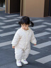班喜迪嬰兒衣服秋冬裝寶寶連體衣嬰幼兒加絨棉服公主哈衣冬季夾棉外出服 碎花 90cm 曬單實(shí)拍圖