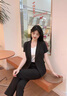 普妮姿夏季西裝套裝女薄款職業(yè)裝正裝氣質(zhì)工作服夏天灰色短袖西服外套夏 單件黑色短袖西裝 L 【建議99-108斤】 曬單實(shí)拍圖