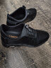 啄木鳥(niǎo)真皮6cm隱形內增高男鞋秋季透氣網(wǎng)面運動(dòng)休閑鞋子8cm增高男士皮鞋 黑色 增高6厘米單鞋 41 曬單實(shí)拍圖