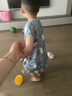 格里尼（griny）睡袋嬰兒春夏季薄款竹棉紗布分腿寶寶短袖兒童空調(diào)房防踢被 躲貓貓【4層竹棉紗布】 M【建議身高85-95cm】 曬單實(shí)拍圖