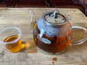 神雕（SHEN DIAO） 玻璃煮茶壺過濾花茶泡茶器燒水養(yǎng)生壺電磁爐專用耐高溫304不銹鋼 C01A玻璃壺1200ml+4個直美杯 曬單實(shí)拍圖