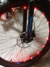 自行車(chē)彩燈尾燈夜騎風(fēng)火輪摩托車(chē)電動(dòng)車(chē)輪胎裝飾燈山地車(chē)七彩燈騎行裝備單車(chē)配件 粉色-充電款-單只 曬單實(shí)拍圖