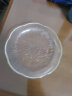 摩登主妇玻璃水果盘客厅家用点心盘高颜值欧式透明甜品碗沙拉盘 6.4英寸描金花语盘 实拍图