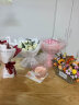 艾斯维娜鲜花速递向日葵混搭花束生日礼物全国同城配送 33朵粉玫瑰欧式花束 实拍图