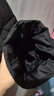 森馬（Semir）棉服女冬季菱形格寬松立領(lǐng)抽繩棉衣休閑百搭慵懶氣質(zhì)溫柔外套 黑色90001 XL 曬單實(shí)拍圖