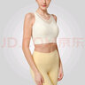 薏凡特（YVETTE）低強度運動(dòng)背心網(wǎng)紗V領(lǐng)瑜伽健身背心女S100590A08 01F乳白色 L (80A-80C) 曬單實(shí)拍圖