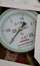 红旗 压力表Y-100 表盘直径100mm径向 指针式水压表油压表气压表压力表0-10MPA 实拍图