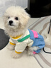 MIKI PAD狗狗衣服小型犬春秋款貓咪衣服四腳衣可牽引小狗衣服泰迪比熊 藍(lán)色口袋背帶褲 S背長(zhǎng)25cm（參考體重1-5斤） 曬單實(shí)拍圖
