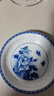 LICHEN景德鎮(zhèn)青花玲瓏瓷器深盤碟子陶瓷菜盤釉下彩中式餐具高溫瓷優(yōu)級(jí)品 牡丹花8英寸 1個(gè) 20.5cm 曬單實(shí)拍圖
