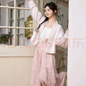十三余小豆蔻兒[知春霽]春夏季國風(fēng)粉色外套褲子短褲套裝日常出街 外套 現貨 XS 曬單實(shí)拍圖