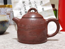 宜興原礦全手工名家紫砂壺茶具茶壺真紫砂茶具300ml大容量壺 山水秦權/原礦紅清水/300ml 曬單實拍圖
