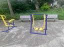 愛仕威室外健身器材小區(qū)戶外公園老人單人雙人橢圓機(jī)平步機(jī)踏步機(jī)走步機(jī) 橢圓機(jī) 曬單實(shí)拍圖