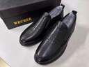 老爺車(chē)休閑皮鞋男真皮軟皮一腳蹬男鞋頭層牛皮透氣商務(wù)中年鞋子男軟底 LYC69200黑色[套腳] 42 曬單實(shí)拍圖