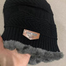 野外尋梅毛線(xiàn)帽子男冬季圍巾套頭圍脖套兩件套防寒帽戶(hù)外騎行保暖針織棉帽 黑色(版) 均碼統一黑灰色內里 曬單實(shí)拍圖