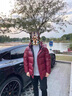 袋鼠男裝連帽羽絨服男時(shí)尚亮面休閑面包服中青年男士加厚保暖防寒外套 紅色 L (175) 建議125斤-140斤 曬單實(shí)拍圖