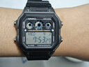 卡西歐（CASIO）小方塊手表手表男復古防水學生小方AE-1300WH-8A 4A 1A 2A電子表 AE-1300WH-8A銀色樹脂表帶 曬單實拍圖