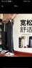 Foss Phil休閑褲男裝美式校園風(fēng)復(fù)古百搭寬松顯瘦松緊腰運動衛(wèi)學(xué)生長褲子男 ZX-K510黑色 L (115斤-130斤) 曬單實拍圖