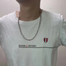 中國黃金至尊足銀項鏈男士素鏈個性時尚男生生日禮物送男友老公紀(jì)念日 至尊項鏈-3n50cm【京速達(dá)】 曬單實拍圖