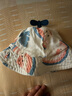 babylove嬰兒遮陽(yáng)帽夏新生兒外出竹棉紗布防曬帽寶寶漁夫帽太陽(yáng)帽 西瓜戀夏天 44cm（建議0-6個(gè)月） 曬單實(shí)拍圖