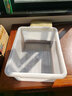 盛屏餐車(chē)收餐盆盤(pán)廚房塑料盒長(cháng)方形機場(chǎng)高鐵安檢收納工廠(chǎng)倉庫配貨收納 白色 304號(46*33*14.5cm) 曬單實(shí)拍圖