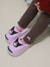 愛(ài)寶適兒童棉拖鞋秋冬女童男童包跟寶寶三麗鷗正品拖鞋可外穿 紫色 加絨 庫洛米款 18 CM （建議腳長(cháng)15cm） 曬單實(shí)拍圖