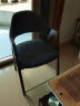 家逸 实木椅子餐椅休闲椅电脑椅办公椅咖啡椅北欧创意布艺凳子家用 灰色+胡桃色【整装】 实拍图