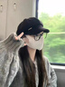 茯見 貝雷帽女春夏八角帽毛呢帽子百搭黑色顯臉小復(fù)古鴨舌報(bào)童帽 金屬標(biāo)貝雷帽【黑色】 曬單實(shí)拍圖