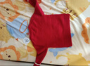 Teenie Weenie Kids小熊童裝春秋款撞色女童經(jīng)典圓領(lǐng)刺繡套頭毛衣 藏青色 110 cm 曬單實拍圖