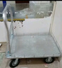 勇士虎鋼板小推車折疊輕音手推車帶圍欄平板車家用超市拉貨搬運車小拖車 90*60配5寸灰膠剎車 承重1100斤 曬單實拍圖