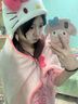 kitty貓披肩毛毯小學生午睡毯辦公室兒童hellokitty毯子凱蒂貓 140*90cm 曬單實拍圖