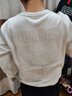 卡賓（CABBEEN）【仿麂皮絨】貼布刺繡衛(wèi)衣男2024秋季新款潮牌情侶裝套頭圓領(lǐng) 杏色15 L (175) 50 曬單實拍圖