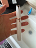 PUERBAN電動(dòng)修眉刀自動(dòng)修眉毛神器安全型刮眉刀修眉筆充電款多功能自動(dòng)男女士修唇毛新手修眉帶保護罩 充電款象牙白+備用刀頭 曬單實(shí)拍圖
