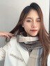 安提諾伯圍巾女士冬季高檔款圍脖禮盒生日禮物女生高級小眾實用送女朋友 卡其色圍巾【精美禮盒裝】 曬單實拍圖