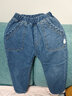 七語(yǔ)欣童裝男童加絨牛仔褲冬裝兒童保暖褲子新款洋氣小男孩寶寶休閑長(cháng)褲 藍色 120 (適合身高110-120cm) 曬單實(shí)拍圖