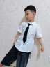 G.DUCKKIDS男童白襯衫短袖夏季兒童白色襯衣中大童上衣小學(xué)生校服洋氣表演服 短袖白襯衫 170 尺碼15~16歲【160-170cm】 曬單實拍圖