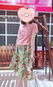 川朗連衣裙女2025夏季新款女裝時尚氣質(zhì)減齡小個子碎花兩件套夏天裙子 磚紅色 XL （110斤-125斤） 曬單實拍圖