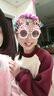 捷懿生日帽子眼鏡兒童女孩周歲快樂(lè )寶寶派對蛋糕裝飾場(chǎng)景布置道具頭飾 粉紅小公主帽+眼鏡+吹龍 30cm * 30cm * 30cm 曬單實(shí)拍圖
