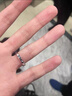 艾維拉925銀情侶戒指男女一對星河時(shí)尚飾品七夕情人節(jié)生日禮物送女友 浪漫星河對戒/配證書 曬單實(shí)拍圖