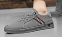 雙星官方板鞋男鞋秋季休閑低幫經(jīng)典潮流新款帆布鞋軟底輕便百搭平底鞋 灰色 42 曬單實(shí)拍圖