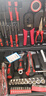 卡夫威爾 電子電訊套裝 電工工具箱 家用維修工具套裝 萬用表工具箱 63件套電訊工具組套 C9003A 曬單實(shí)拍圖