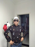 酷定律長(zhǎng)袖t恤男秋季新款POLO領(lǐng)衛(wèi)衣男士時(shí)尚打底衫休閑百搭上衣服男裝 黑色 XL 175 曬單實(shí)拍圖