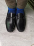 金利來(lái)（Goldlion）男鞋 套腳駕車(chē)豆豆鞋 圓頭商務(wù)休閑皮鞋男士軟皮樂(lè )福鞋 黑色 38 比標準碼皮鞋偏大一碼 曬單實(shí)拍圖