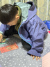 EBAER兒童專(zhuān)業(yè)沖鋒外套男女童可拆卸三合一上衣防風(fēng)登山服 藍盈紫 140 曬單實(shí)拍圖