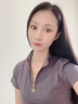 筱嵐   夏季新款短袖T恤女純色2023棉質(zhì)拉鏈修身立領(lǐng)設(shè)計感小眾 灰色 L(105-120斤) 曬單實拍圖