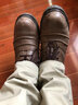 高哥內增高皮鞋圓頭男士正裝鞋商務(wù)通勤男鞋英倫風(fēng)真皮厚底增高鞋子 黑色7cm 0631106ZAP 37 曬單實(shí)拍圖